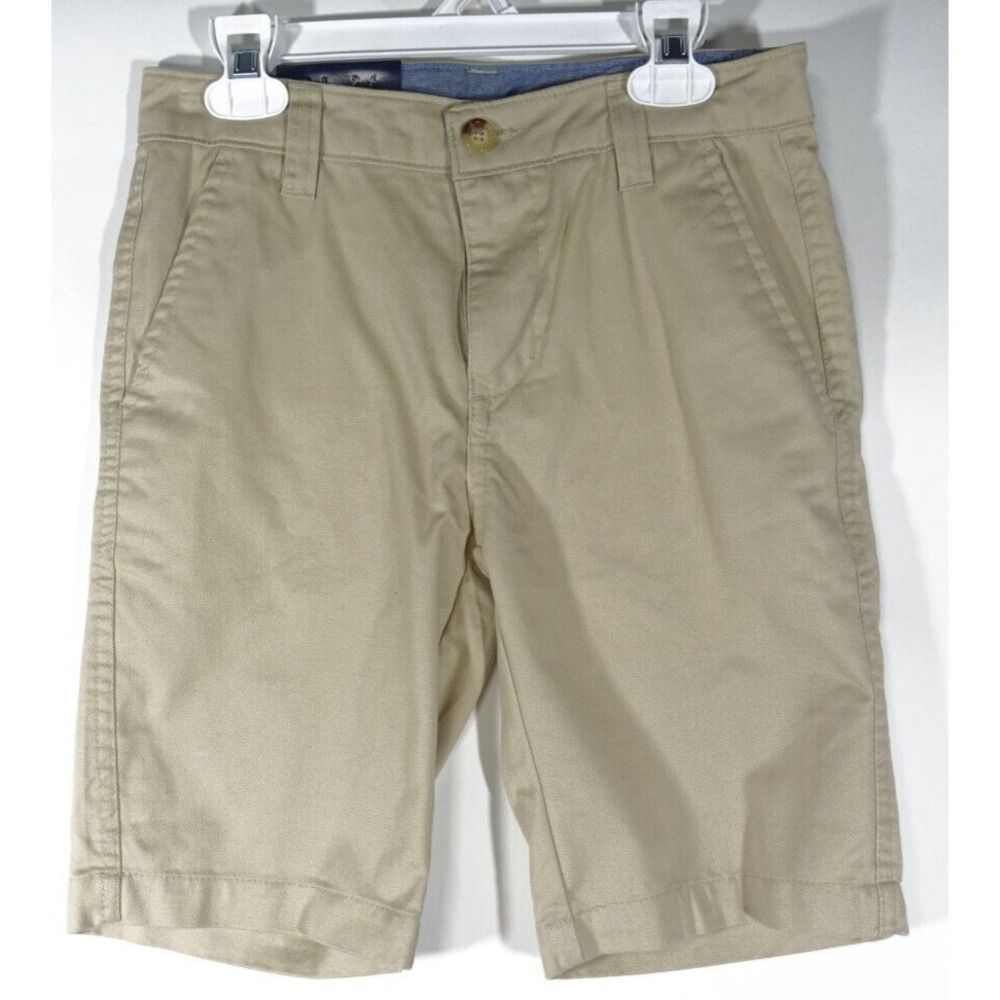 Chaps Shorts Boys 10 Khaki Pockets Cotton Polyester NWT $32